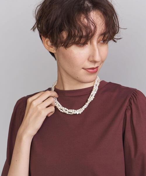 Causerie(コズリ)の「<Causerie(コズリ)>淡水パール3連ネックレス(ネックレス・レディース・オフホワイト・FREE)」の6枚目の写真