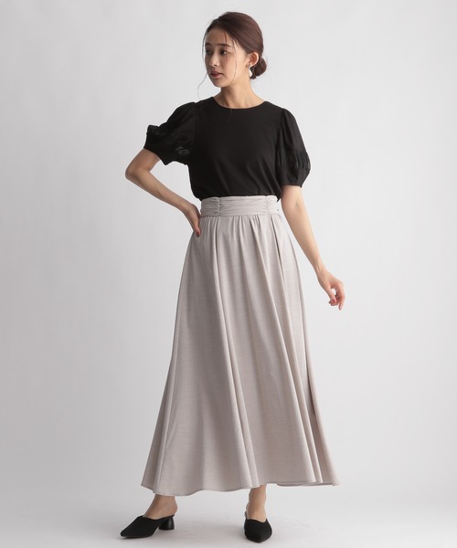 Andemiu（アンデミュウ）の「シアーキリカエカットソー959073（Tシャツ/カットソー・レディース・ブラック/パープル/オフホワイト・FREE）」の16枚目の写真