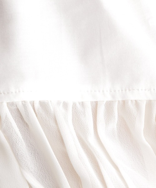 Andemiu（アンデミュウ）の「シアーキリカエカットソー959073（Tシャツ/カットソー・レディース・ブラック/パープル/オフホワイト・FREE）」の6枚目の写真