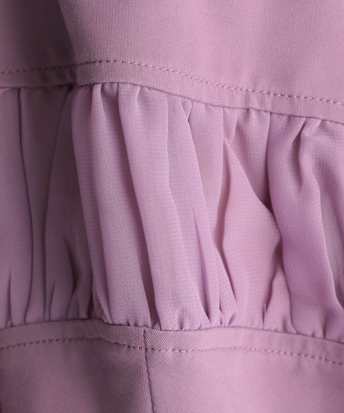 Andemiu（アンデミュウ）の「シアーキリカエカットソー959073（Tシャツ/カットソー・レディース・ブラック/パープル/オフホワイト・FREE）」の7枚目の写真