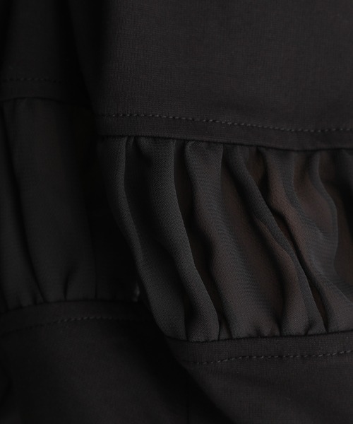 Andemiu（アンデミュウ）の「シアーキリカエカットソー959073（Tシャツ/カットソー・レディース・ブラック/パープル/オフホワイト・FREE）」の8枚目の写真