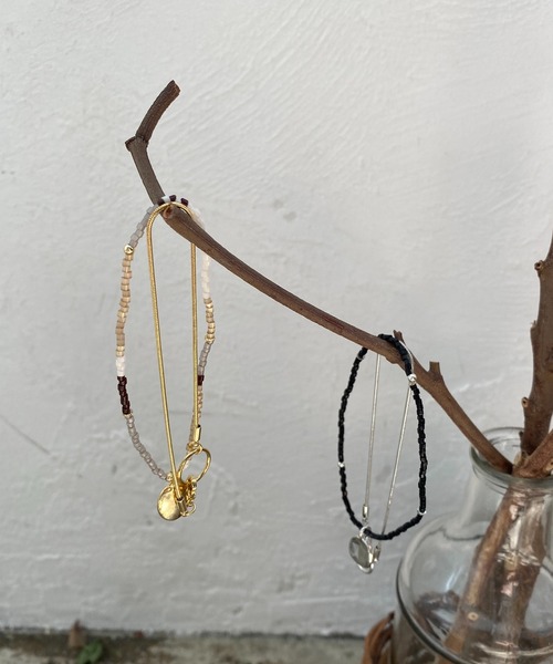 GOLDY(ゴールディ)の「【GOLDY/ゴールディ】スネークチェーンSETビーズブレス(ブレスレット・レディース・シルバー/ゴールド・FREE)」の3枚目の写真