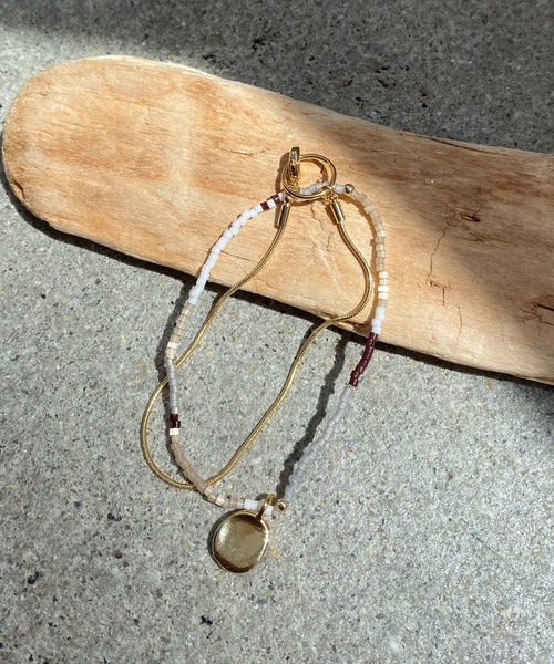 GOLDY(ゴールディ)の「【GOLDY/ゴールディ】スネークチェーンSETビーズブレス(ブレスレット・レディース・シルバー/ゴールド・FREE)」の4枚目の写真