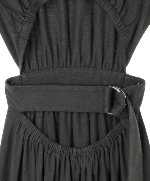 ALEXIA STAM（アリシアスタン）の「Back Button Waist Belted Dress/ バックボタンウエストベルテッドドレス（ワンピース・レディース・チャコールグレー/カーキ/イエロー/モカ・FREE）」の21枚目の写真