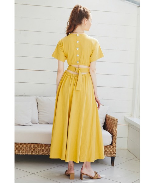 アリシタスタン　ワンピース Sanrio x ALEXIA STAM] Rib Long Dress | ALEXIA STAM