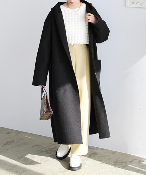 GeeRA（ジーラ）の「オーバーサイズフードロングコート（チェスター