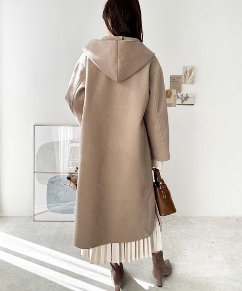 GeeRA（ジーラ）の「オーバーサイズフードロングコート（チェスター