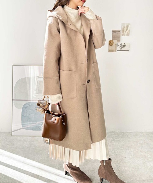 GeeRA（ジーラ）の「オーバーサイズフードロングコート（チェスター