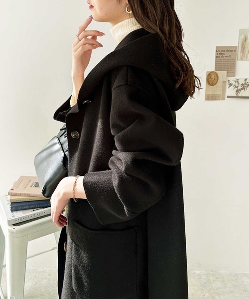 GeeRA（ジーラ）の「オーバーサイズフードロングコート（チェスター