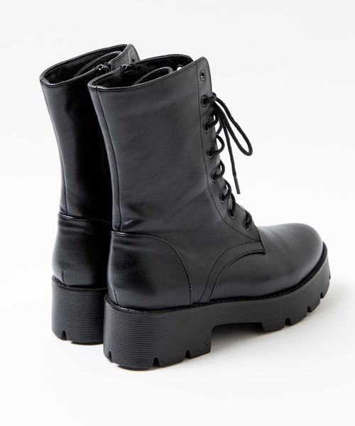 WEGO(ウィゴー)の「WEGO/ボリュームショートブーツ(ブーツ・レディース・ブラック・MEDIUM/LARGE)」の4枚目の写真