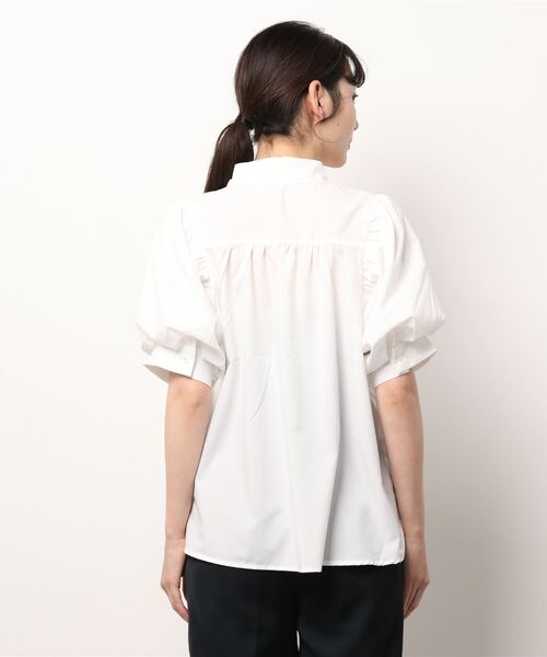 ems excite（エムズエキサイト）の「刺繍パワショルブラウス（シャツ/ブラウス・レディース・ライトブルー/ブラック系その他/ホワイト/ベージュ・FREE）」の9枚目の写真