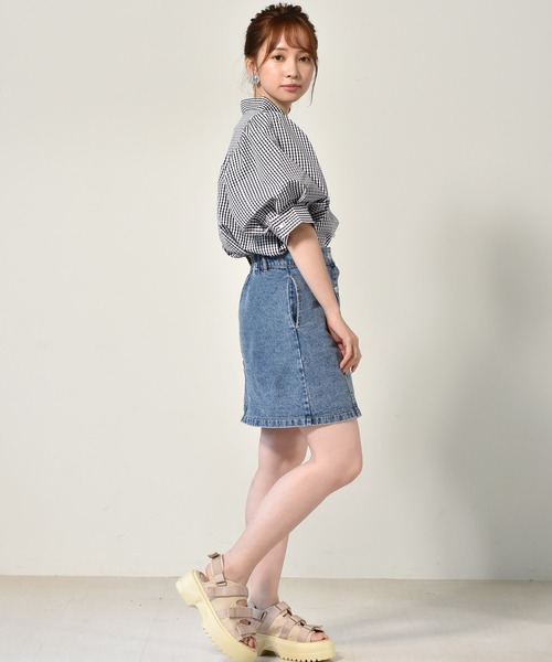 ems excite（エムズエキサイト）の「刺繍パワショルブラウス（シャツ/ブラウス・レディース・ライトブルー/ブラック系その他/ホワイト/ベージュ・FREE）」の18枚目の写真