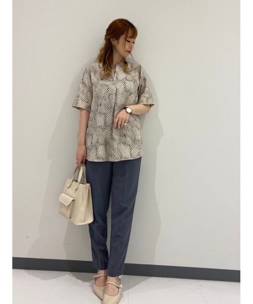 OPAQUE.CLIP(オペークドットクリップ)の「◆ストレッチカルゼ イージーテーパードパンツ【WEB限定サイズ】(その他パンツ・レディース・ベージュ/ダークオリーブ/ブラック/チャコールグレー・42/34/38/36/40)」の14枚目の写真