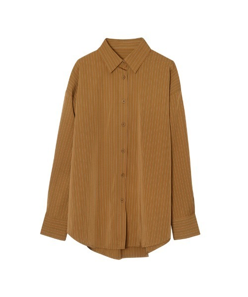 Re:EDIT(リエディ)の「マルチストライプシャツ(シャツ/ブラウス・レディース・ベージュ/ブラウン・MEDIUM/LARGE)」の17枚目の写真