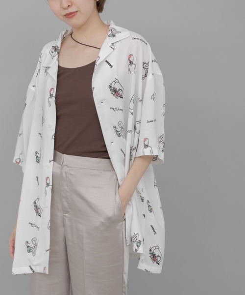 SENSE OF PLACE by URBAN RESEARCH(センスオブプレイスバイアーバンリサーチ)の「『別注』Ryo Kaneyasu×SENSE OF PLACE SHIRTS(シャツ/ブラウス・メンズ・ライトブルー/ダークブラウン/ホワイト・MEDIUM/LARGE)」の2枚目の写真