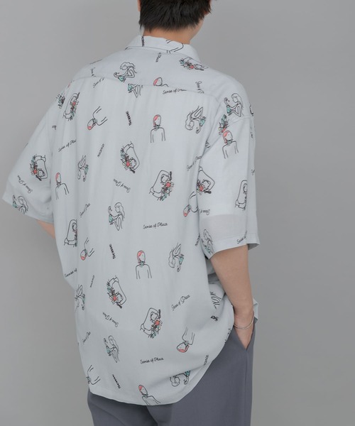 SENSE OF PLACE by URBAN RESEARCH(センスオブプレイスバイアーバンリサーチ)の「『別注』Ryo Kaneyasu×SENSE OF PLACE SHIRTS(シャツ/ブラウス・メンズ・ライトブルー/ダークブラウン/ホワイト・MEDIUM/LARGE)」の1枚目の写真