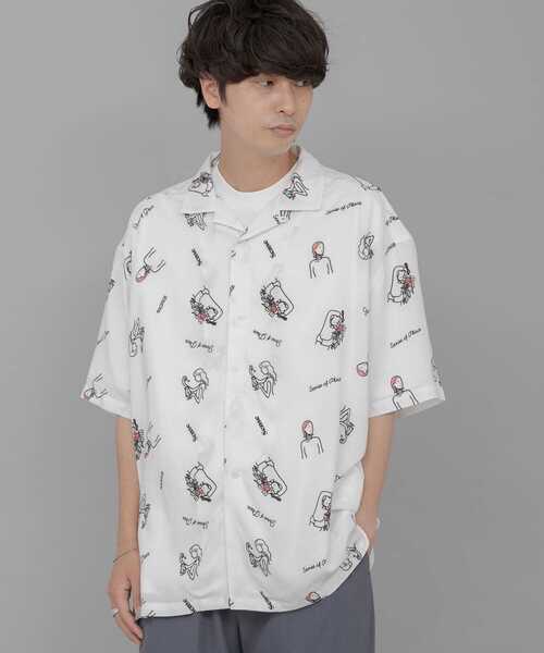 SENSE OF PLACE by URBAN RESEARCH(センスオブプレイスバイアーバンリサーチ)の「『別注』Ryo Kaneyasu×SENSE OF PLACE SHIRTS(シャツ/ブラウス・メンズ・ライトブルー/ダークブラウン/ホワイト・MEDIUM/LARGE)」の5枚目の写真