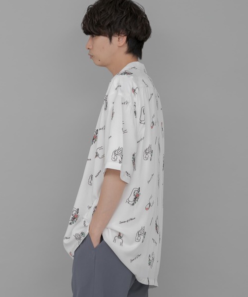 SENSE OF PLACE by URBAN RESEARCH(センスオブプレイスバイアーバンリサーチ)の「『別注』Ryo Kaneyasu×SENSE OF PLACE SHIRTS(シャツ/ブラウス・メンズ・ライトブルー/ダークブラウン/ホワイト・MEDIUM/LARGE)」の11枚目の写真
