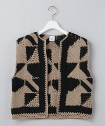 6(ROKU) KIKALINE VEST ニットベスト