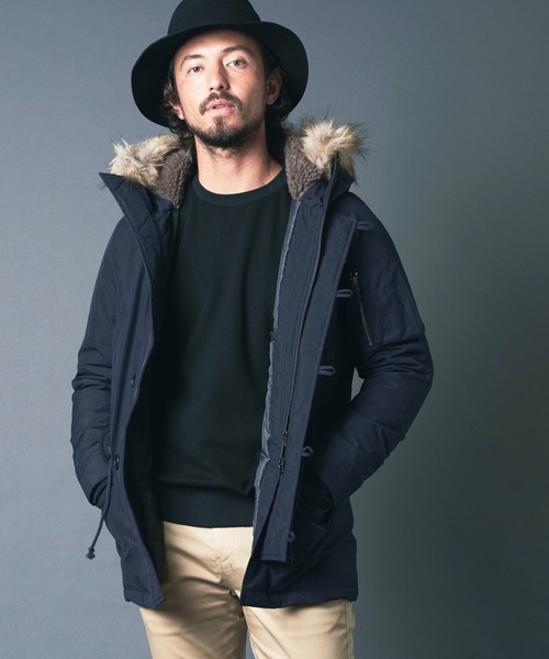 Magine（マージン）の「CTN/NY SUPIMA WEATHER THINSULATE N3B COAT コットンナイロン ウェザー シンサレート N３B　コート（モッズコート・メンズ・ブラック/オリーブ/ネイビー・44/48/46）」の7枚目の写真
