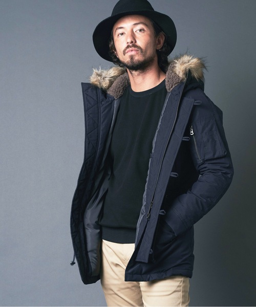 Magine（マージン）の「CTN/NY SUPIMA WEATHER THINSULATE N3B COAT コットンナイロン ウェザー シンサレート N３B　コート（モッズコート・メンズ・ブラック/オリーブ/ネイビー・44/48/46）」の8枚目の写真