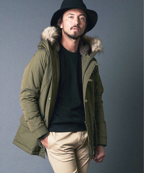 Magine（マージン）の「CTN/NY SUPIMA WEATHER THINSULATE N3B COAT コットンナイロン ウェザー シンサレート N３B　コート（モッズコート・メンズ・ブラック/オリーブ/ネイビー・44/48/46）」の14枚目の写真