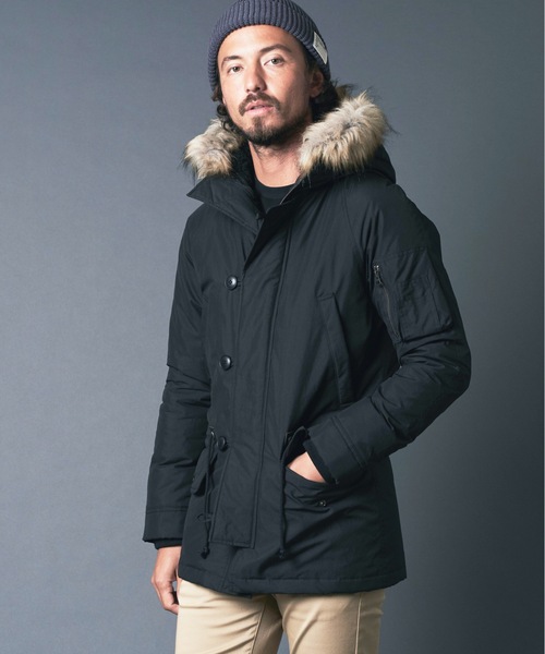 Magine（マージン）の「CTN/NY SUPIMA WEATHER THINSULATE N3B COAT コットンナイロン ウェザー シンサレート N３B　コート（モッズコート・メンズ・ブラック/オリーブ/ネイビー・44/48/46）」の15枚目の写真