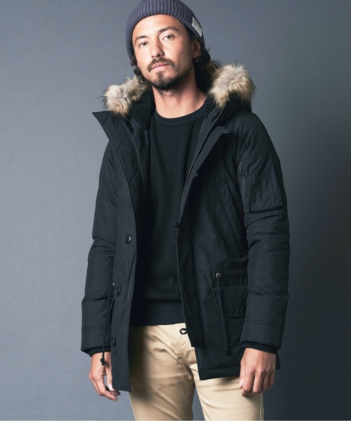 Magine（マージン）の「CTN/NY SUPIMA WEATHER THINSULATE N3B COAT コットンナイロン ウェザー シンサレート N３B　コート（モッズコート・メンズ・ブラック/オリーブ/ネイビー・44/48/46）」の17枚目の写真