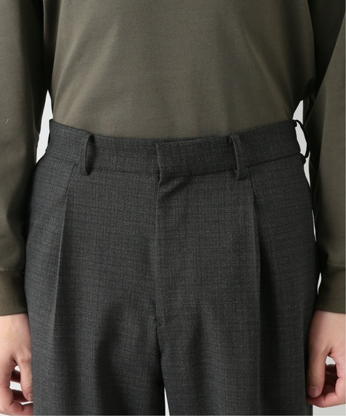 EDIFICE LA BOUCLE（エディフィスラブークル）の「【LA BOUCLE / ラブークル】ストレートイージートラウザー BONOTTO チェック（その他パンツ・メンズ・チャコールグレー/ネイビー・2/3/1）」の3枚目の写真