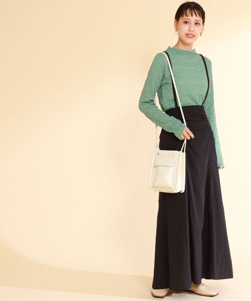 Ray BEAMS(レイビームス)の「Ray BEAMS / ウエスト ギャザー サス付 スカート(スカート・レディース・ブラック/ブルー系その他2・1/0)」の8枚目の写真