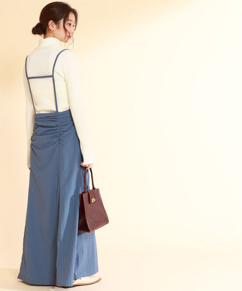 Ray BEAMS(レイビームス)の「Ray BEAMS / ウエスト ギャザー サス付 スカート(スカート・レディース・ブラック/ブルー系その他2・1/0)」の15枚目の写真