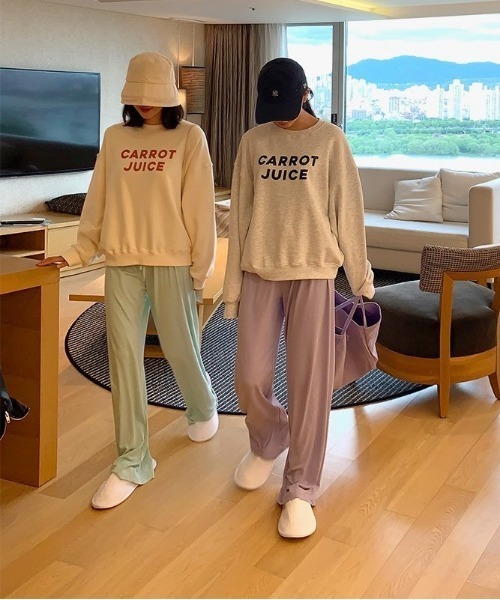 chuu(チュー)の「CHUU ボーイングトレーニングパンツ(スウェットパンツ・レディース・ブラック/ミント/バイオレット/ピンク・FREE)」の10枚目の写真