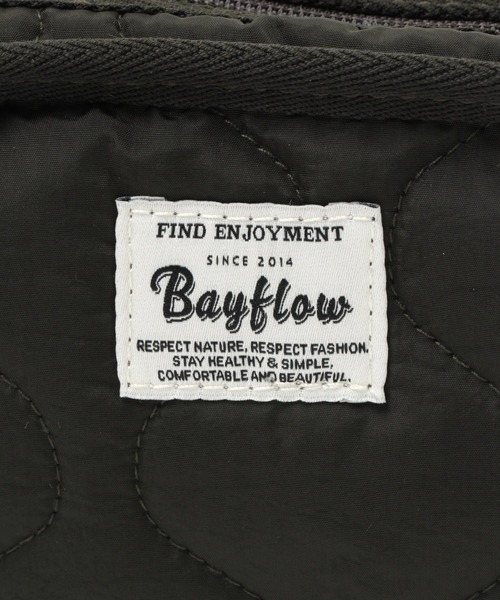 BAYFLOW（ベイフロー）の「BFキルティングポーチ（ポーチ・レディース・カーキ/セージグリーン・0）」の5枚目の写真
