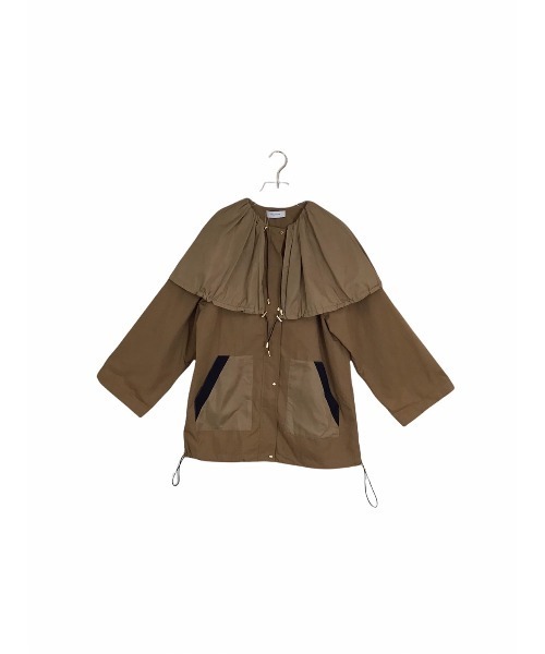 DOLLUPOOPS（ドールアップウップス）の「ビッグカラーフィールドジャケット（その他アウター・レディース・カーキ/キャメル・38）」の7枚目の写真