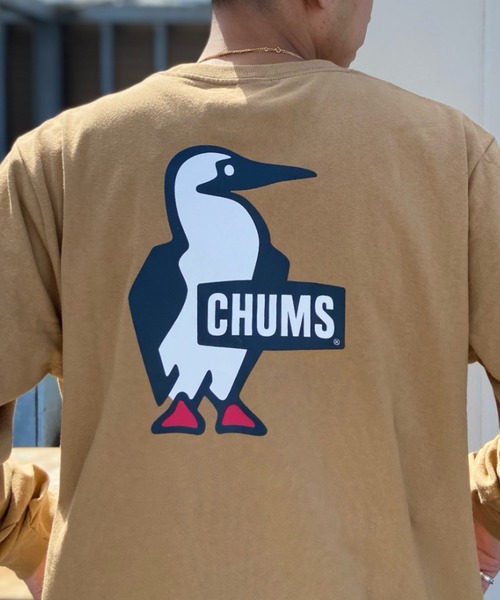 CHUMS(チャムス)の「【ZOZOTOWN限定】CHUMS/チャムス ルーズシルエット バックプリントロンT/ブービーTシャツ Booby Logo Long sleeve T-Shirt CH01-1896(Tシャツ/カットソー・メンズ・ブラック/カーキ/ホワイト/マルチ/グレー/ベージュ・L/M/XL)」の4枚目の写真