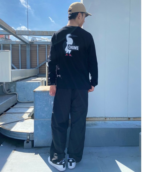 CHUMS(チャムス)の「【ZOZOTOWN限定】CHUMS/チャムス ルーズシルエット バックプリントロンT/ブービーTシャツ Booby Logo Long sleeve T-Shirt CH01-1896(Tシャツ/カットソー・メンズ・ブラック/カーキ/ホワイト/マルチ/グレー/ベージュ・L/M/XL)」の20枚目の写真