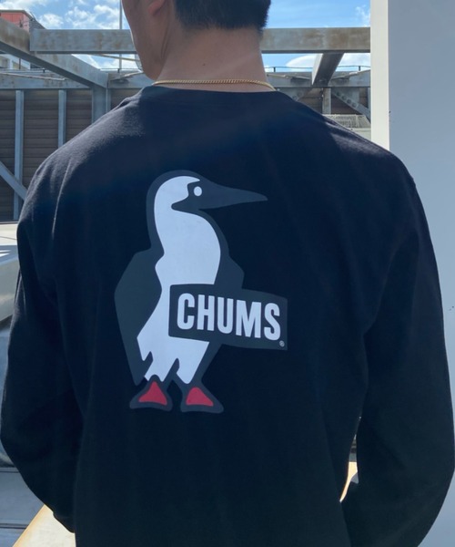 CHUMS(チャムス)の「【ZOZOTOWN限定】CHUMS/チャムス ルーズシルエット バックプリントロンT/ブービーTシャツ Booby Logo Long sleeve T-Shirt CH01-1896(Tシャツ/カットソー・メンズ・ブラック/カーキ/ホワイト/マルチ/グレー/ベージュ・L/M/XL)」の18枚目の写真