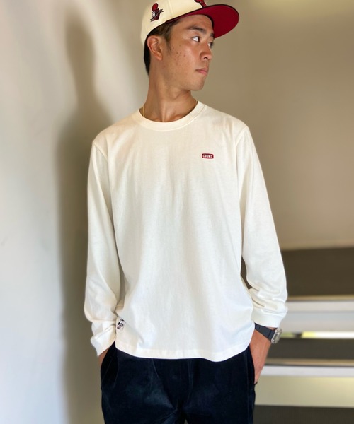 CHUMS(チャムス)の「【ZOZOTOWN限定】CHUMS/チャムス ルーズシルエット バックプリントロンT/ブービーTシャツ Booby Logo Long sleeve T-Shirt CH01-1896(Tシャツ/カットソー・メンズ・ブラック/カーキ/ホワイト/マルチ/グレー/ベージュ・L/M/XL)」の7枚目の写真