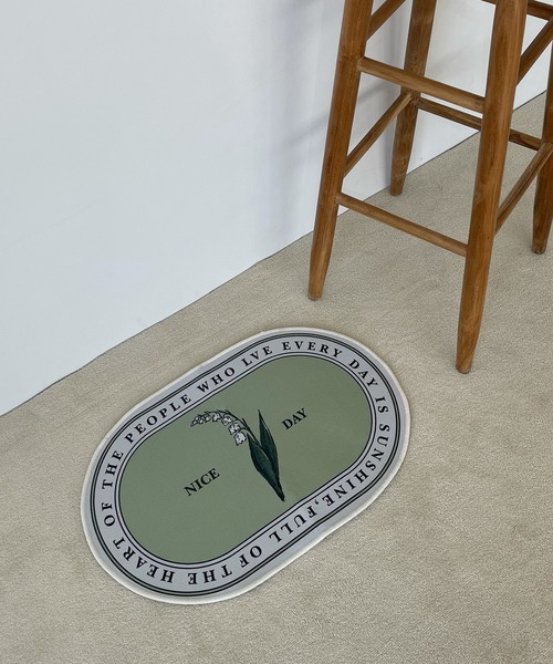 Edit Sheen（エディットシーン）の「すずらんミニマット（ラグ/マット・レディース・グリーン・FREE）」の2枚目の写真