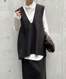 DouDou | 圧縮天竺深Vベスト(ベスト)