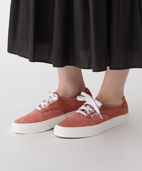 VANS（バンズ）の「◆【VANS/ヴァンズ】 AUTHENTIC PIG SUEDEスニーカー（スニーカー・レディース・ボルドー/ライトベージュ・45/35）」の4枚目の写真