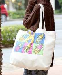 プリントビッグキャンバストートバッグ