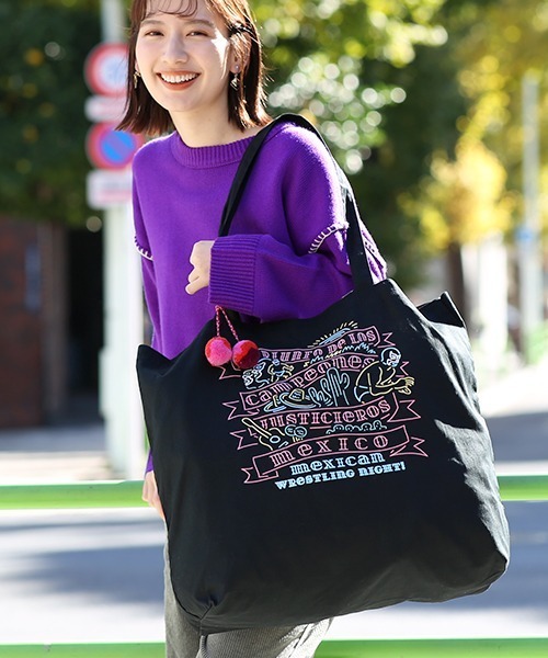 チチカカ（チチカカ）の「プリントビッグキャンバストートバッグ（トートバッグ・レディース・その他3/その他2/その他1・FREE）」の3枚目の写真