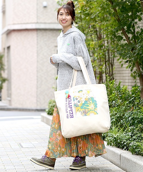 チチカカ（チチカカ）の「プリントビッグキャンバストートバッグ（トートバッグ・レディース・その他3/その他2/その他1・FREE）」の10枚目の写真