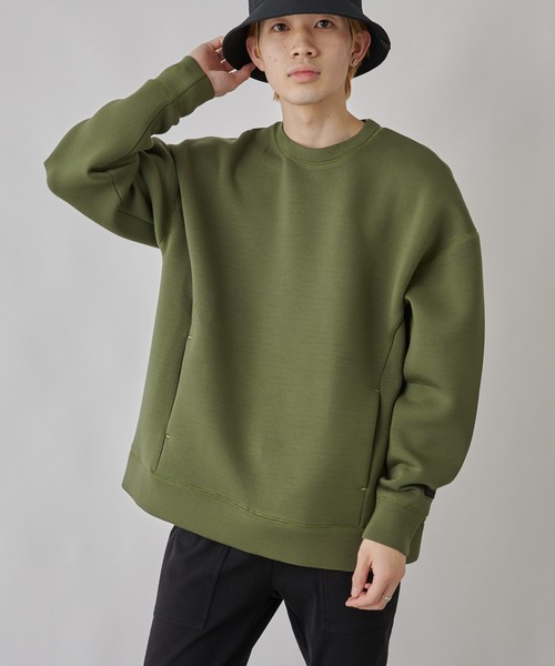 COLONY 2139(コロニートゥーワンスリーナイン)の「ダンボールポケット付きクルーネックプルオーバー※ユニセックス対応(スウェット・メンズ・ホワイト/カーキ/ブラック・X-LARGE/MEDIUM/LARGE)」の8枚目の写真