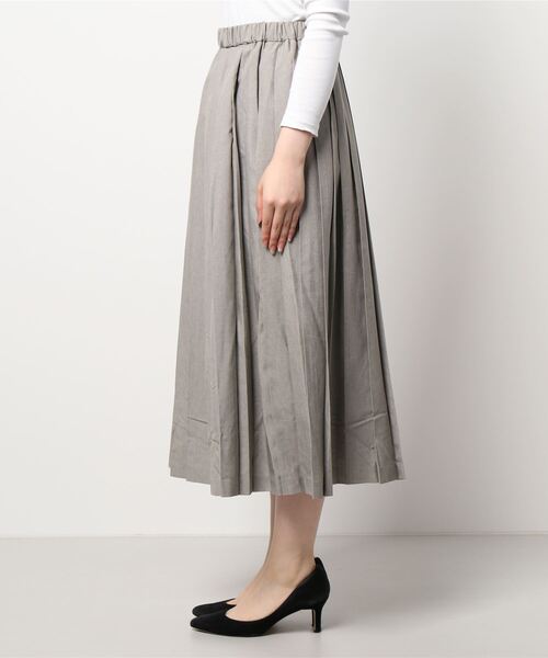 sm2rhythm（サマンサモスモスリズム）の「プリーツスカート（スカート・レディース・ブラック/ベージュ/ブラウン・ﾌﾘ-）」の4枚目の写真