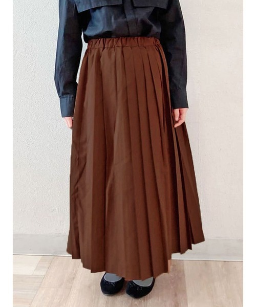 sm2rhythm（サマンサモスモスリズム）の「プリーツスカート（スカート・レディース・ブラック/ベージュ/ブラウン・ﾌﾘ-）」の3枚目の写真