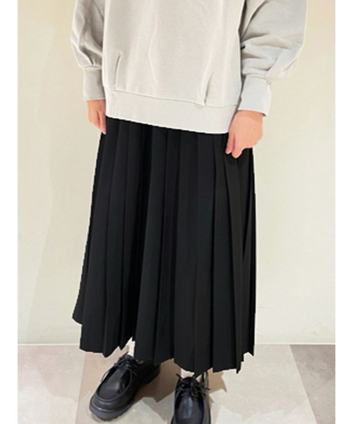 sm2rhythm（サマンサモスモスリズム）の「プリーツスカート（スカート・レディース・ブラック/ベージュ/ブラウン・ﾌﾘ-）」の2枚目の写真