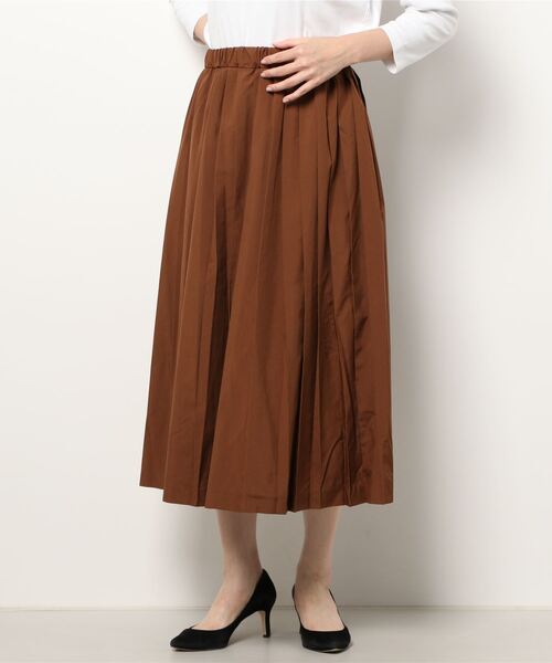 sm2rhythm（サマンサモスモスリズム）の「プリーツスカート（スカート・レディース・ブラック/ベージュ/ブラウン・ﾌﾘ-）」の7枚目の写真