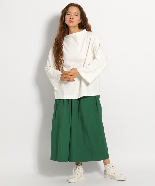 ichi(イチ)の「【ichi(イチ)】ボートネックロンT(Tシャツ/カットソー・レディース・ホワイト/ブラック/ボルドー・FREE)」の4枚目の写真